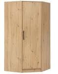 Masseno Dreht&uuml;renschrank VANO 95 cm Kleiderschrank 1 T&uuml;ren und Schubladen Dąb