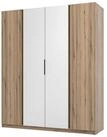 Masseno Dreht&uuml;renschrank CAGLIARI 200 cm Kleiderschrank mit Spiegel 4 T&uuml;ren...