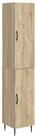 vidaXL Gartenlounge-Set Schrankset 2 stk. Sonoma-Eiche Holzwerkstoff, (2-tlg)
