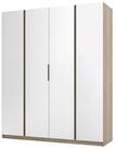 Masseno Dreht&uuml;renschrank CAGLIARI 200 cm Kleiderschrank mit Spiegel 4 T&uuml;ren...