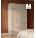 mokebo Kleiderschrank Beige 'Robe' Schrank Deckenhoch Kaschmir Push-to-Open...