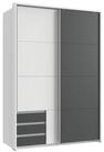 luma-home Schwebet&uuml;renschrank 22668 (B138/H200/T65 cm, Kleiderschrank 2-t&uuml;rig...