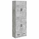vidaXL Sideboard Schrankset 2 stk. Betongrau Holzwerkstoff (2 St)