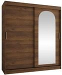 MIRJAN24 Kleiderschrank Selfie 180 cm (mit zwei Schiebet&uuml;ren) Frontspiegel,...