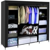 Ruhhy Kleiderschrank Stoffschrank Textilgarderobe Faltschrank (Spar-Set, 1-St.,...