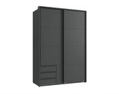 luma-home Schwebet&uuml;renschrank 22672 (B138/H200/T65 cm, Kleiderschrank 2-t&uuml;rig...