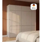 mokebo Kleiderschrank Beige 'Robe' Schrank Deckenhoch Kaschmir Push-to-Open...