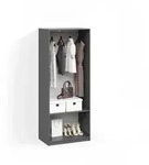 Livinity&reg; Kleiderschrank Trento, Anthrazit, (1-St) grau