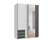luma-home Schwebet&uuml;renschrank 22675 (B135/H198/T65 cm, Kleiderschrank 2-t&uuml;rig...