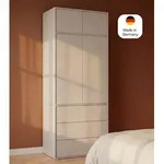 mokebo Kleiderschrank Beige 'Robe' Schrank Deckenhoch Kaschmir Push-to-Open...