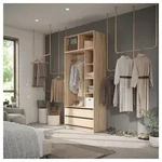 Vicco Kleiderschrank Elmo, Sonoma, 50 x 40 cm 3er Set (3-St)