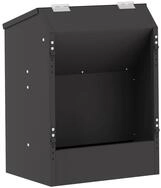 vidaXL Futterspender Kaninchenf&uuml;tterer Schwarz 33,5 x 25,5 x 45,5 cm 3 kg