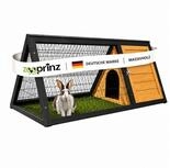 Zooprinz Kleintierstall Hasenstall Kaninchenstall Dreieckig Massivholz mit...