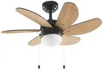 Lindby Deckenventilator Minja schwarz