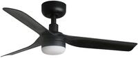 FARO Barcelona Deckenventilator DC Deckenventilator Mini Punt Schwarz mit LED, Timer