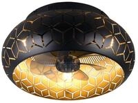 Reality Leuchten LED Deckenleuchte mit Ventilator & Fernbedienung &Oslash; 50cm,