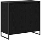vidaXL Sideboard Seitenschrank Schwarz Eichen-Optik 79 x 36 x 75 cm (1 St)