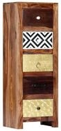 vidaXL Beistellschrank Beistellschrank 40x30x110 cm Massivholz (1-St)