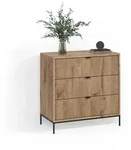 Livinity&reg; Kommode Aterno, Viking Oak, mit 3 Schubladen (1 St)
