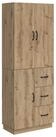 vidaXL Gartenlounge-Set Schrankset 2 stk. Artisan-Eiche Holzwerkstoff, (2-tlg)