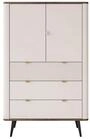 Lookway Kommode mit Schubladen AUTUMN 2D3S mit geriffeltem Front, Breite: 90 cm