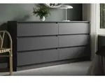 Home Collective Kommode mit 6 Schubladen 95, 120, 140, 160 cm breit Holz Schrank