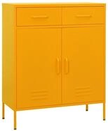 vidaXL Mehrzweckschrank vidaXL Lagerschrank Senfgelb 80x35x101,5 cm Stahl