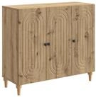 vidaXL Sideboard 89 x 34,5 x 80 cm Sideboard Artisan-Eiche 89x34,5x80 cm...