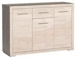 Masseno Kommode SALERNO 127,5 cm Sideboard mit 2 Schubladen und 2 T&uuml;ren...