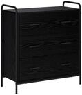 vidaXL Sideboard vidaXL Sideboard Schwarz Eichen-Optik 97 x 33 x 81 cm...