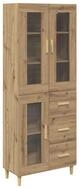 vidaXL Highboard 69,5 x 34 x 180 cm Hochschrank Highboard Buffetschrank Anrichte