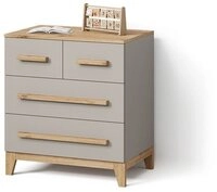 Livinity&reg; Kommode Mailo, Cashmere/Artisan/Artisan, 80 x 88 cm mit 4 Schubladen...