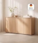 mokebo Sideboard 'Horizon' Holz Kommode Push-to-Open T&uuml;ren Schrank (73x136 cm,...