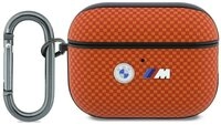 BMW Kopfh&ouml;rer-Schutzh&uuml;lle AirPods Pro 3 Steppmuster Kevlar Logo Metall mit