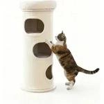 PetRhein Kratzbaum Kratztonne mit Sisal, Robuste Kratzs&auml;ule f&uuml;r Katzen,