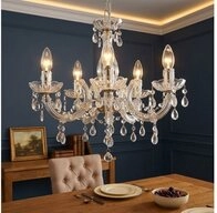 GLOBO LIGHTING Kronleuchter, Leuchtmittel inklusive, Warmwei&szlig;, LED Kronleuchter