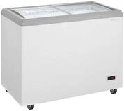 GastroHero Gefriertruhe Eiscreme Eistruhe 217 Liter LED Rollen Verkaufstruhe