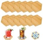 LuxusKollektion Getr&auml;nkeuntersetzer 12 Holz Untersetzer Mosaik Bastelset 10cm