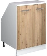Vicco Kommode Rion, Artisan-Eiche/Wei&szlig;, 60 x 81.6 cm mit 2 T&uuml;ren,...