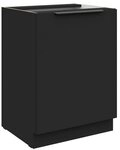 K&uuml;chen-Preisbombe Unterschrank 60 cm K&uuml;che SIENA Schwarz K&uuml;chenzeile...