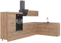 Vicco Winkelk&uuml;che Fame-Line, Goldkraft Eiche/Goldkraft Eiche, 347 x 207 cm ohne