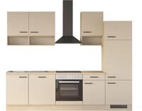 Flex-Well K&uuml;che Creso, Breite 280 cm, wahlweise mit E-Ger&auml;te und Sp&uuml;le in