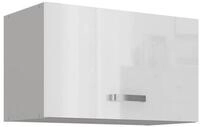 K&uuml;chen-Preisbombe H&auml;ngeschrank 60 cm K&uuml;che Bianca Wei&szlig; Hochglanz + Grau