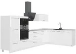 Vicco Winkelk&uuml;che Fame-Line, Wei&szlig; Hochglanz/Wei&szlig;, 347 x 207 cm ohne...