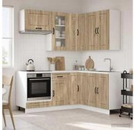 vidaXL H&auml;ngeschrank vidaXL K&uuml;cheneinheit KALMAR 8 stk. Sonoma-Eiche...
