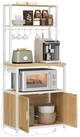 VASAGLE Standregal K&uuml;chenregal mit Steckdosen, K&uuml;chenschrank, 90 cm hoher