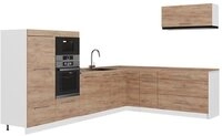 Vicco Winkelk&uuml;che Fame-Line, Goldkraft Eiche/Wei&szlig;, 327 x 227 cm, AP Eiche