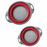WESTMARK Seiher Set, 2tlg., Faltbar, je 1x &Oslash; 22 cm und 18,5 cm, Kunststoff,