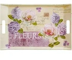 Lashuma Tablett Edelrose, Melamin, (1-tlg), Kunststoff Serviergeschirr rosa gelb
