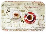 Lashuma Tablett Espresso, (1-tlg), Stapelbares Kunststofftablett Melamin beige...